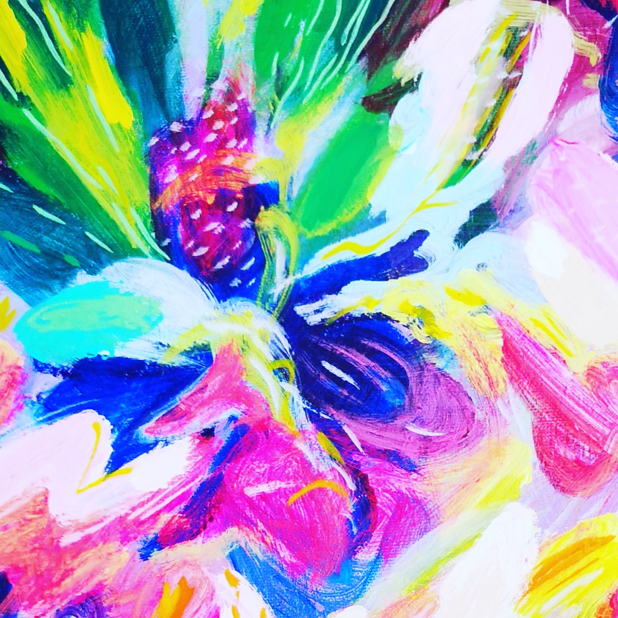 Full Bloom Original Abstract Painting British Art