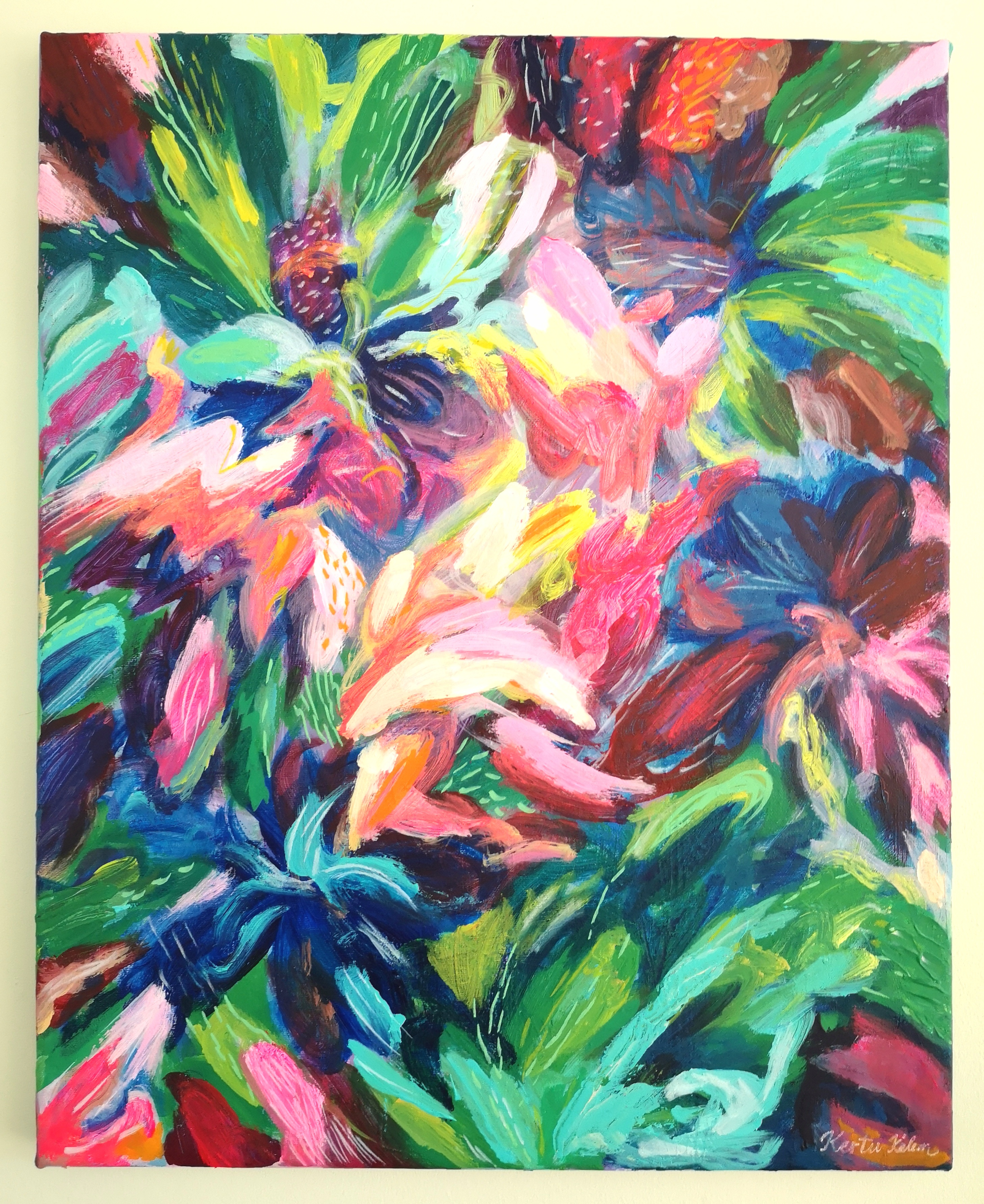 "In Full Bloom" Original Abstract Painting Lincoln
